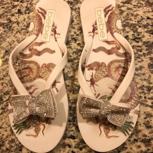 Bebe flip-flops